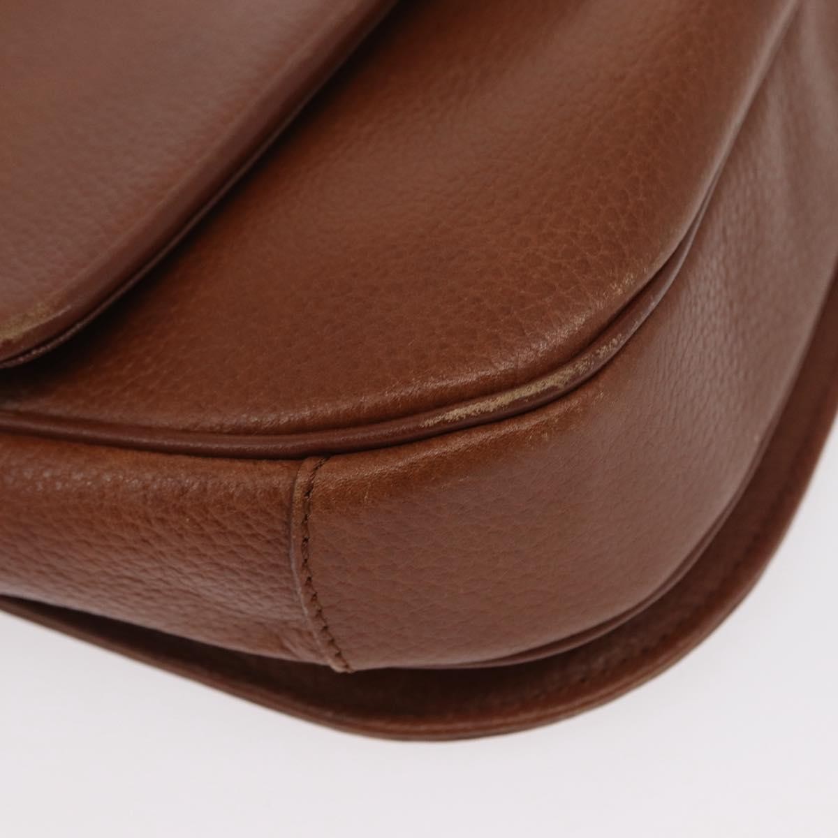 Burberry Vintage Shoulder Bag Leather, BROWN, LEATHER, Shoulder bag