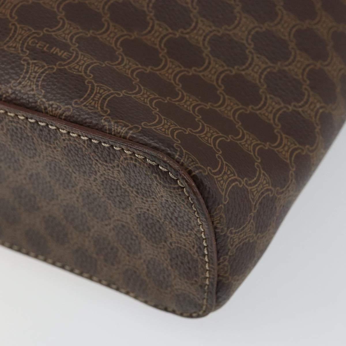 Celine Macadam Vanity Bag Canvas, BROWN, CANVAS, Travel bag