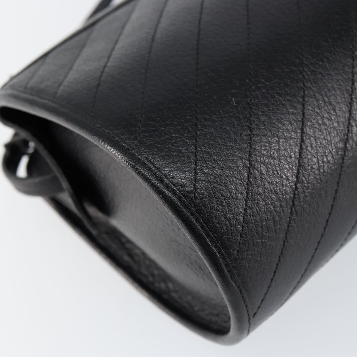 Christian Dior Vintage Shoulder Bag Leather, BLACK, LEATHER, Shoulder bag