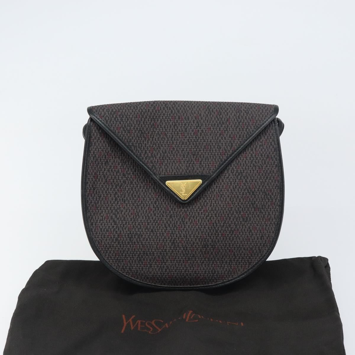 Saint Laurent Vintage Shoulder Bag PVC Leather, GRAY, PVC, Shoulder bag