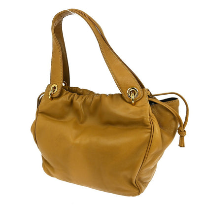 Loewe Anagram handbag Leather, BROWN, LEATHER, Handbag