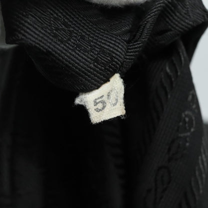 Prada Flat Messenger Bag Tessuto, BLACK, NYLON, Shoulder bag