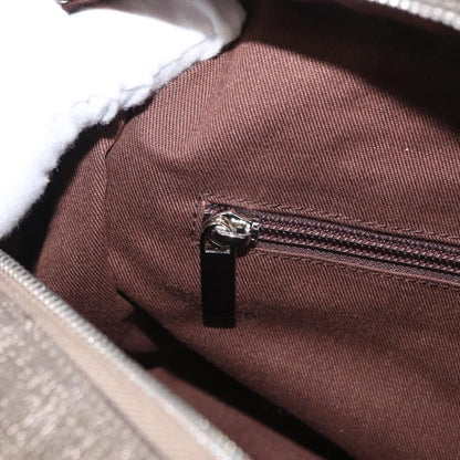 Salvatore Ferragamo Gancini Buckle Shoulder Bag Leather, GOLD, LEATHER, Handbag