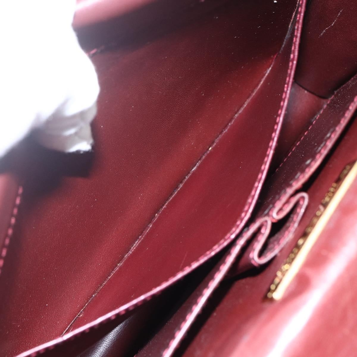 cartier Must de Cartier Shoulder Bag Leather, BURGUNDY, LEATHER, Shoulder bag