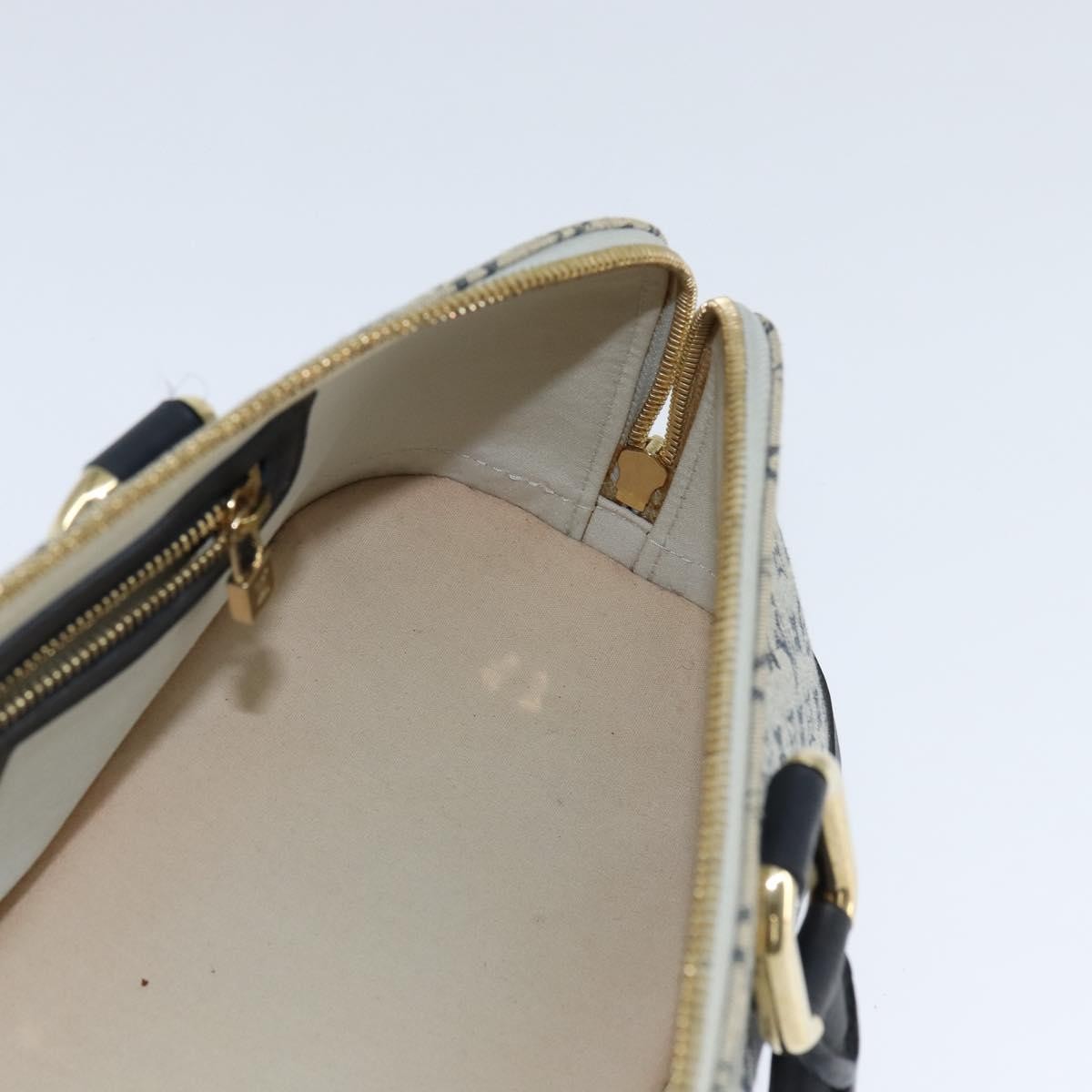 Louis Vuitton Alma Handbag Mini Lin, BLUE, CANVAS, Handbag