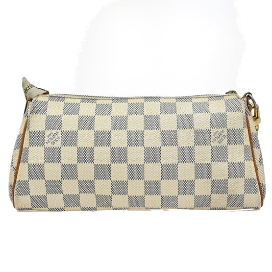 Louis Vuitton Eva Handbag Damier, WHITE, LEATHER, Handbag