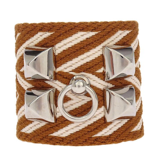 Hermes Collier De Chien Medor Bracelet Leather, Brown, Leather, Bracelet