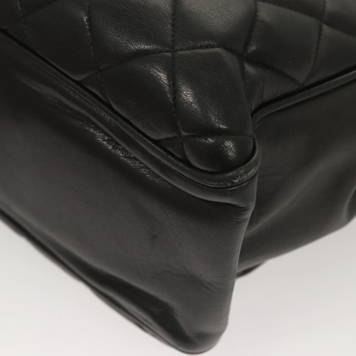 Chanel Chain Shoulder Bag Leather, Black, Leather, Shoulder Bag