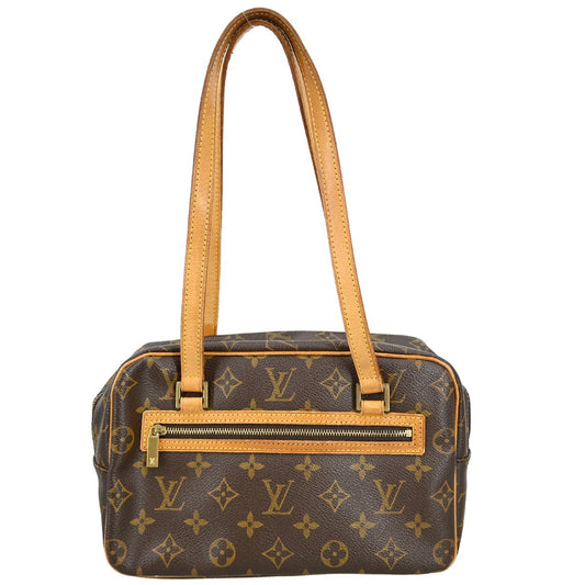 Louis Vuitton Cite Handbag Monogram Canvas, BROWN, CANVAS, Shoulder bag