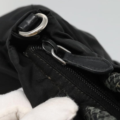 Prada Convertible Bow Tote Tessuto, BLACK, NYLON, Handbag