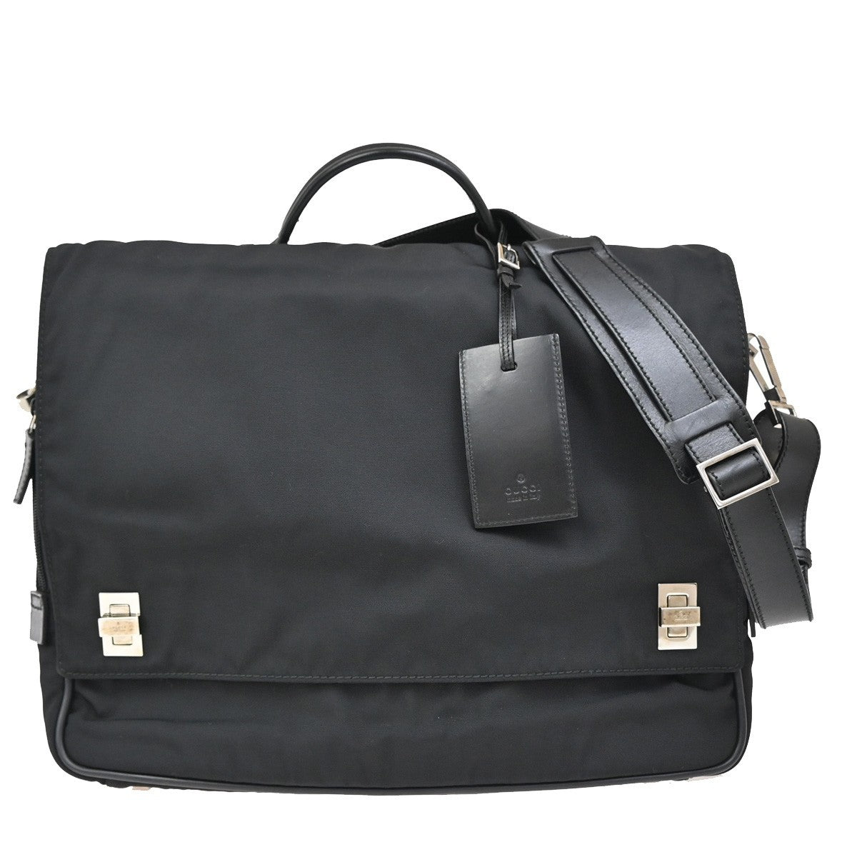 Gucci Briefcase GG Nylon Nylon, BLACK, NYLON, Briefcase