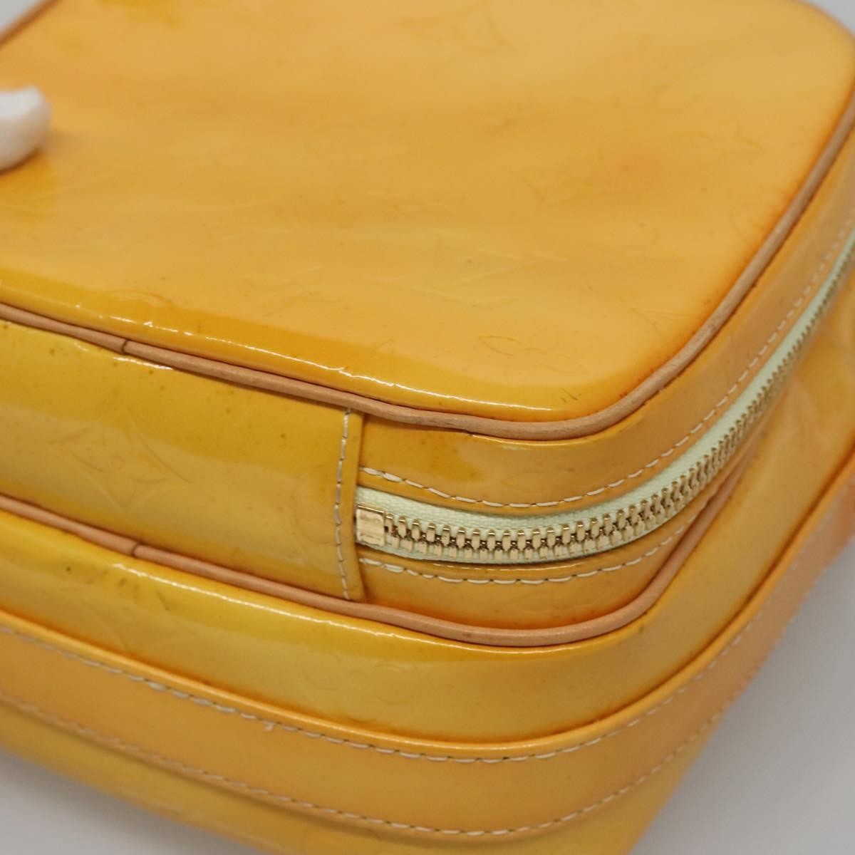 Louis Vuitton Wooster Handbag Monogram Vernis, YELLOW, PATENT_LEATHER, Handbag