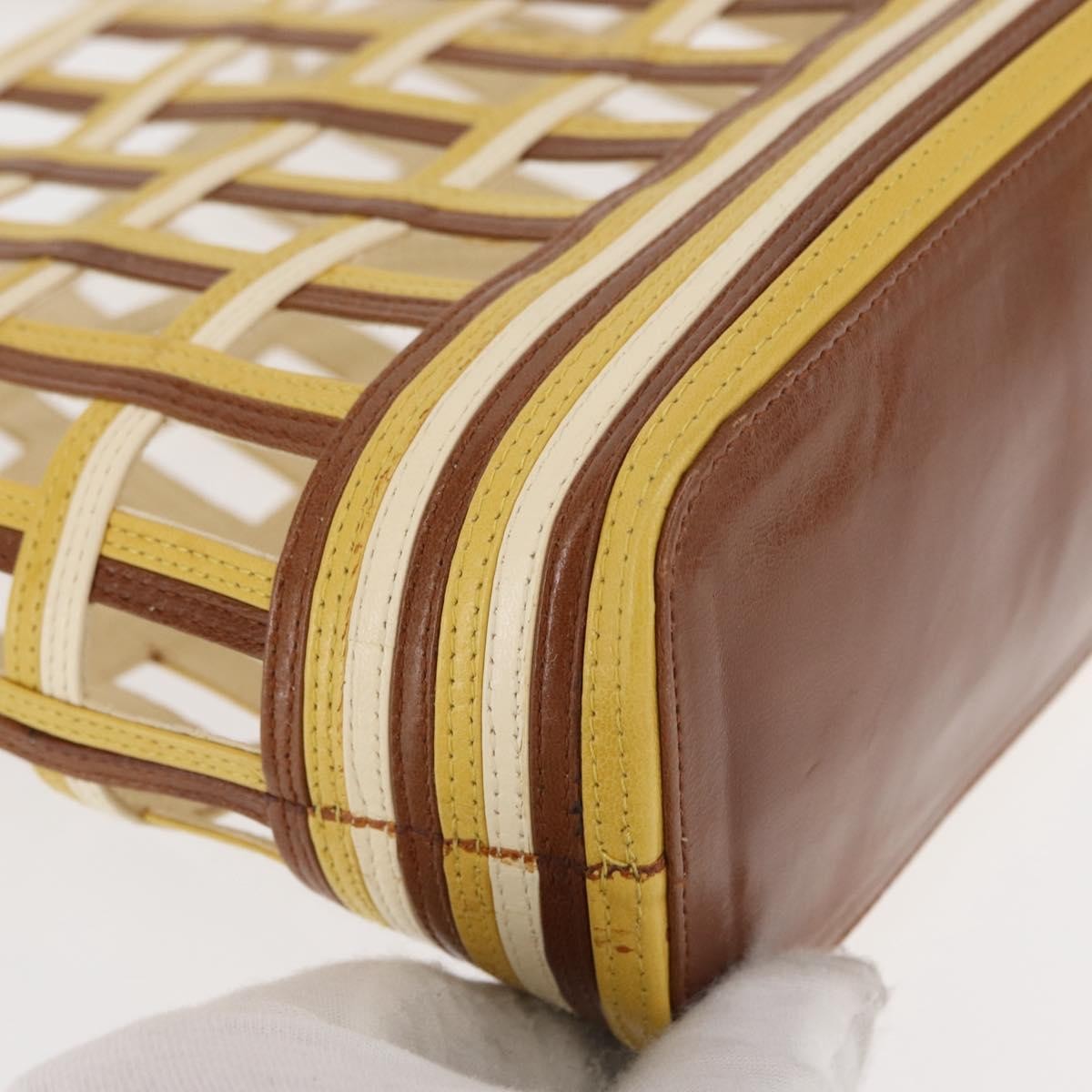 Prada Vintage Handbag Leather, BROWN, LEATHER, Handbag