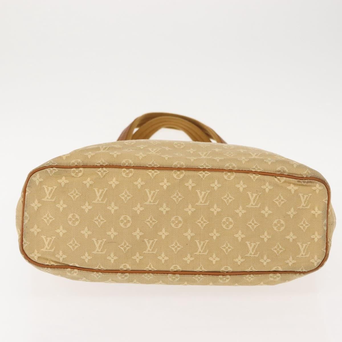 Louis Vuitton Lucille Handbag Mini Lin, BEIGE, CANVAS, Tote bag