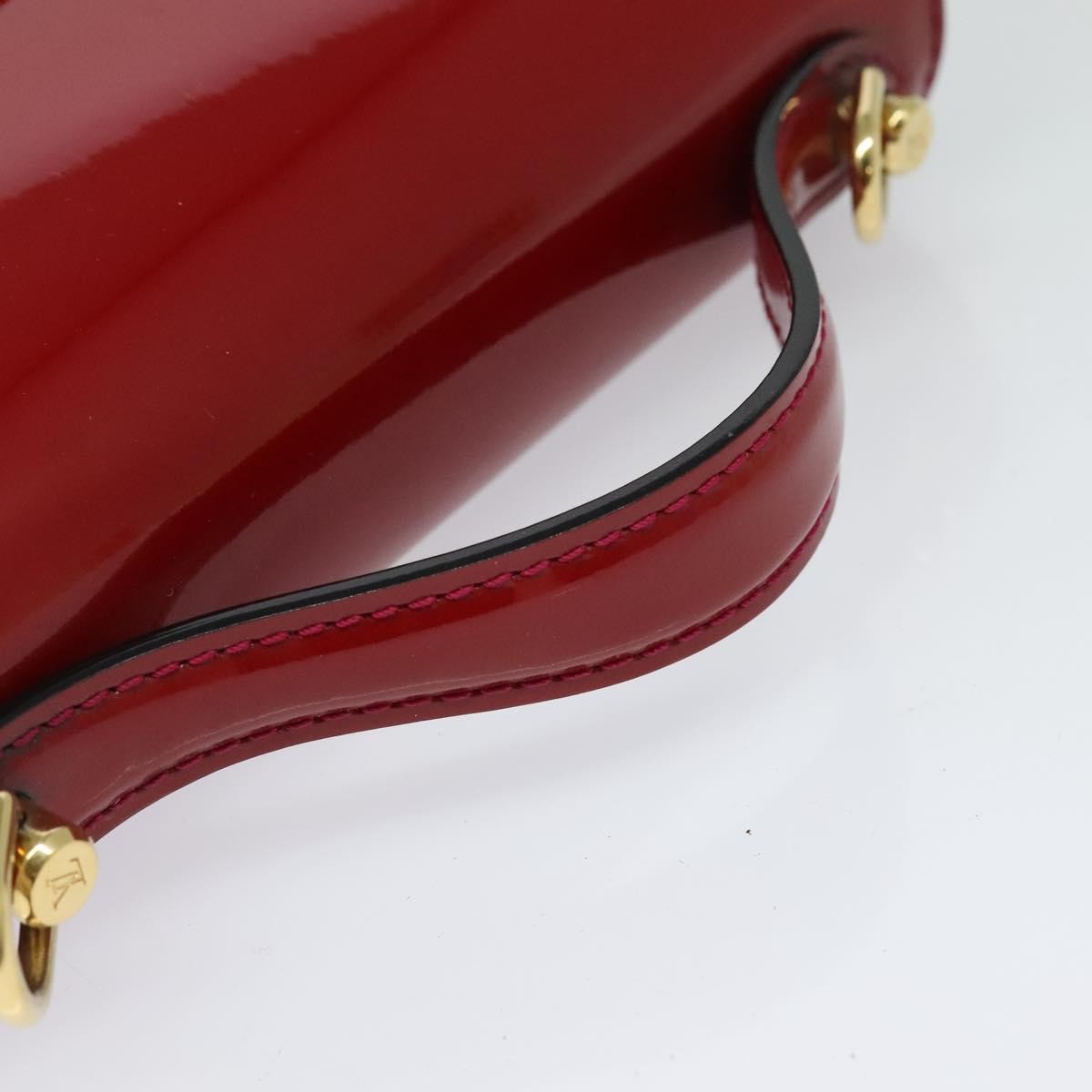 Louis Vuitton Monceau Handbag Vernis, RED, PATENT_LEATHER, Handbag