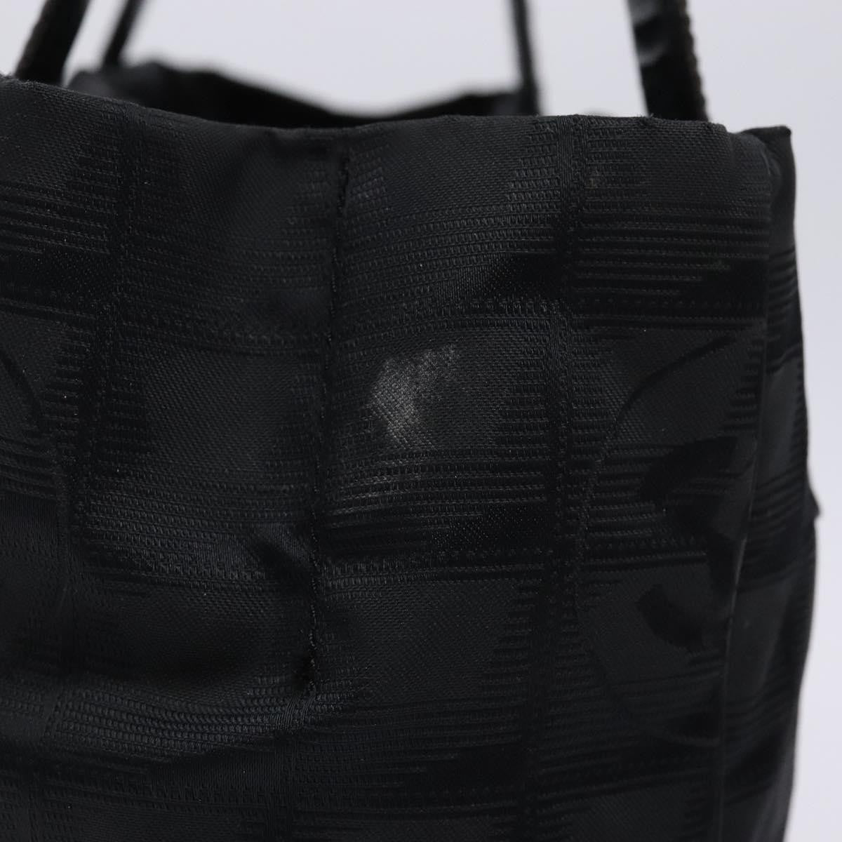 Chanel Travel Line Tote Nylon, BLACK, NYLON, Travel bag