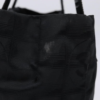 Chanel Travel Line Tote Nylon, BLACK, NYLON, Travel bag