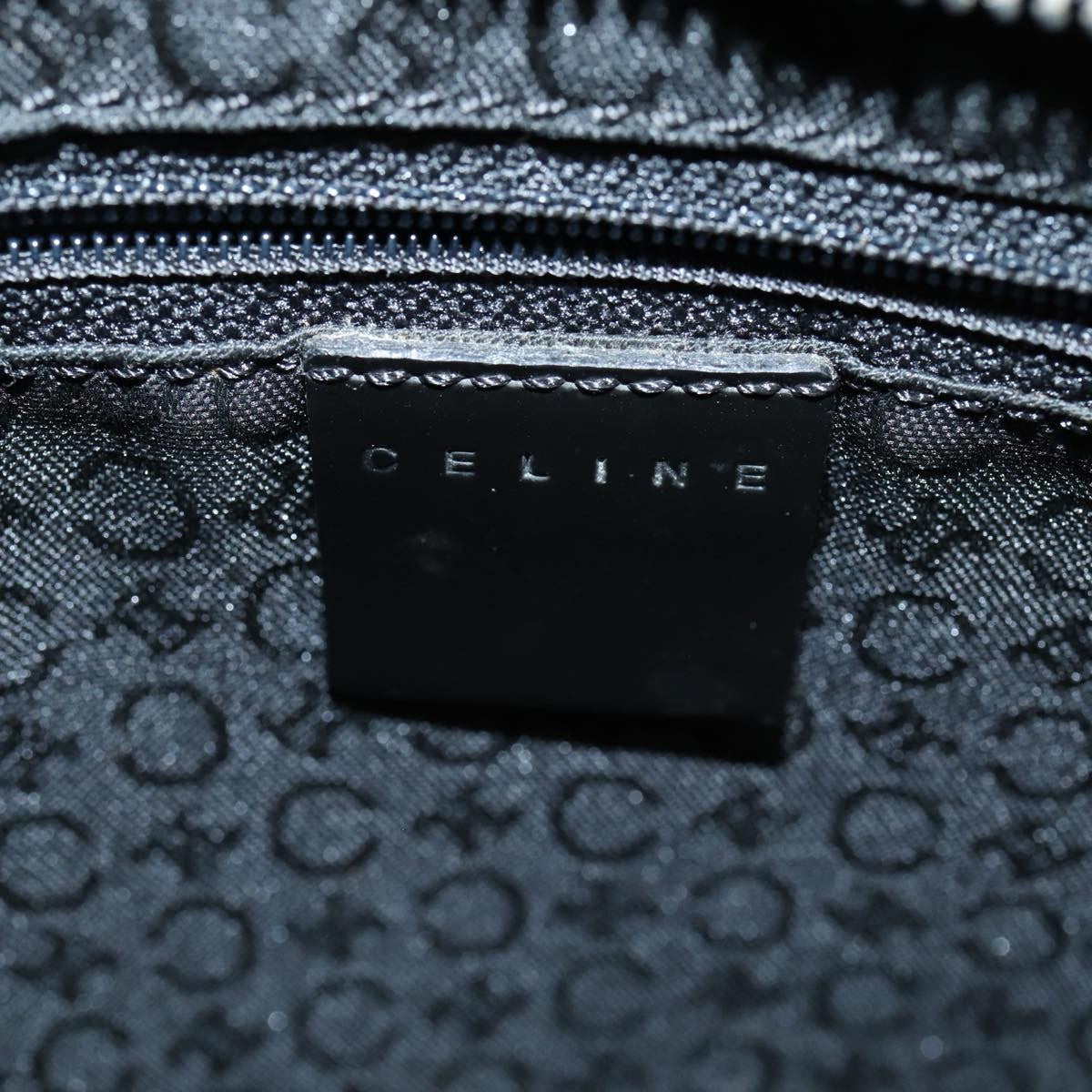 Celine Vintage Macadam Shopper Tote Venyl, BLACK, CANVAS, Tote bag