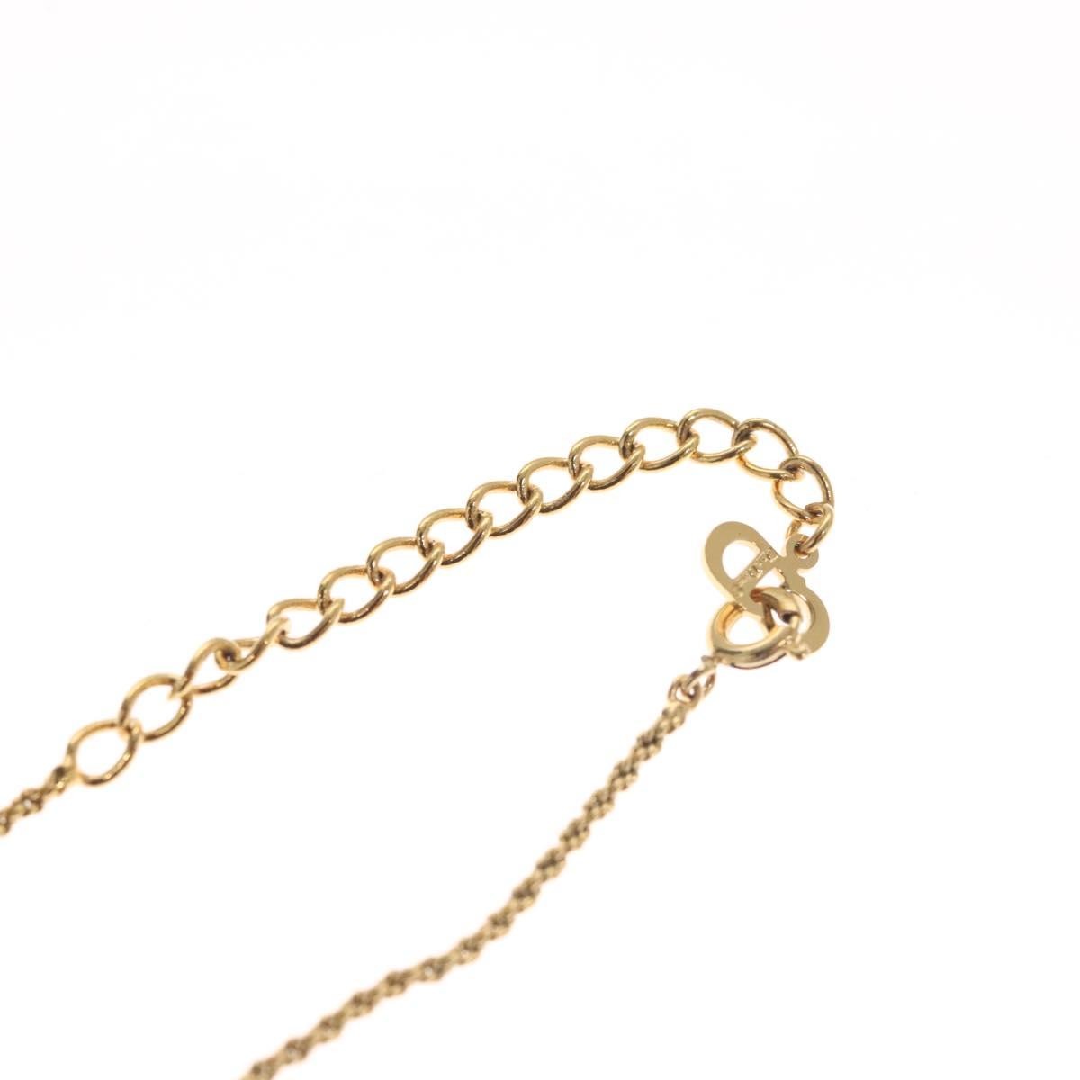 Christian Dior CD Pendant Necklace Gold-plated, GOLD, METAL, Necklace