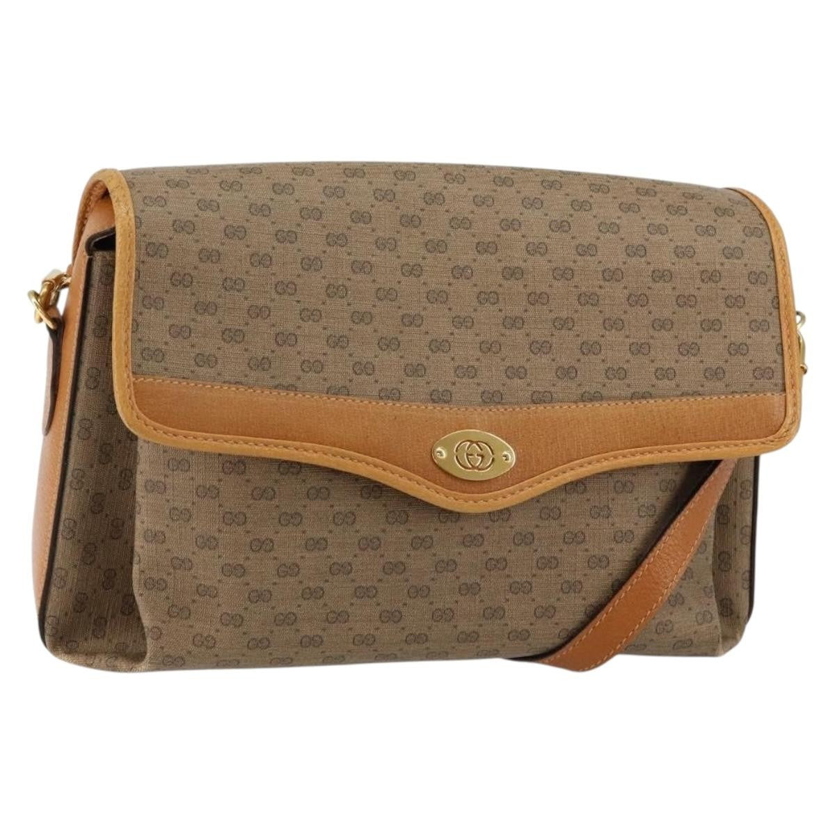 Gucci Micro GG supreme shoulder bag GG canvas, BEIGE, CANVAS, Shoulder bag