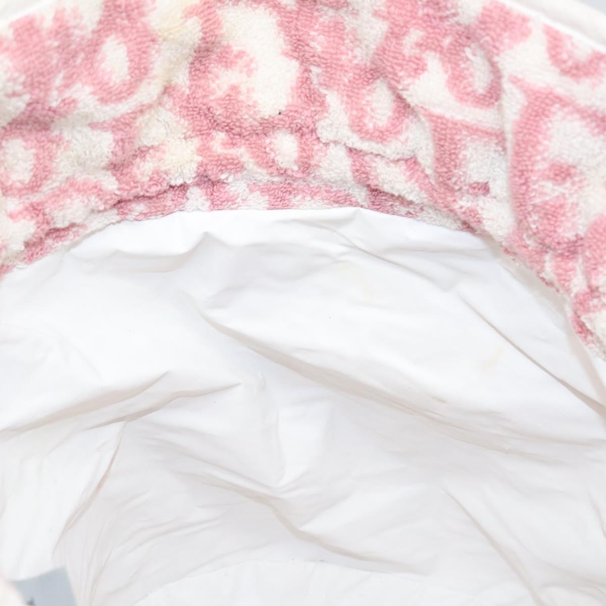 Christian Dior Vintage Trotter Pouch Pile, PINK, COTTON, Clutche & pouche