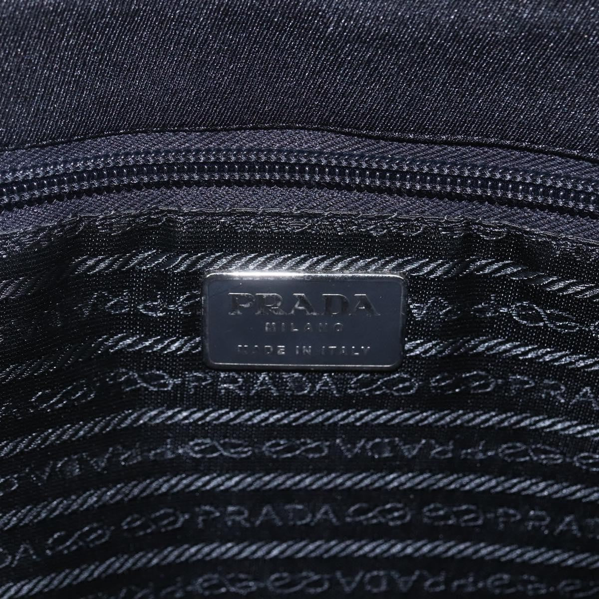 Prada Vintage Handbag Cotton, BLACK, COTTON, Handbag