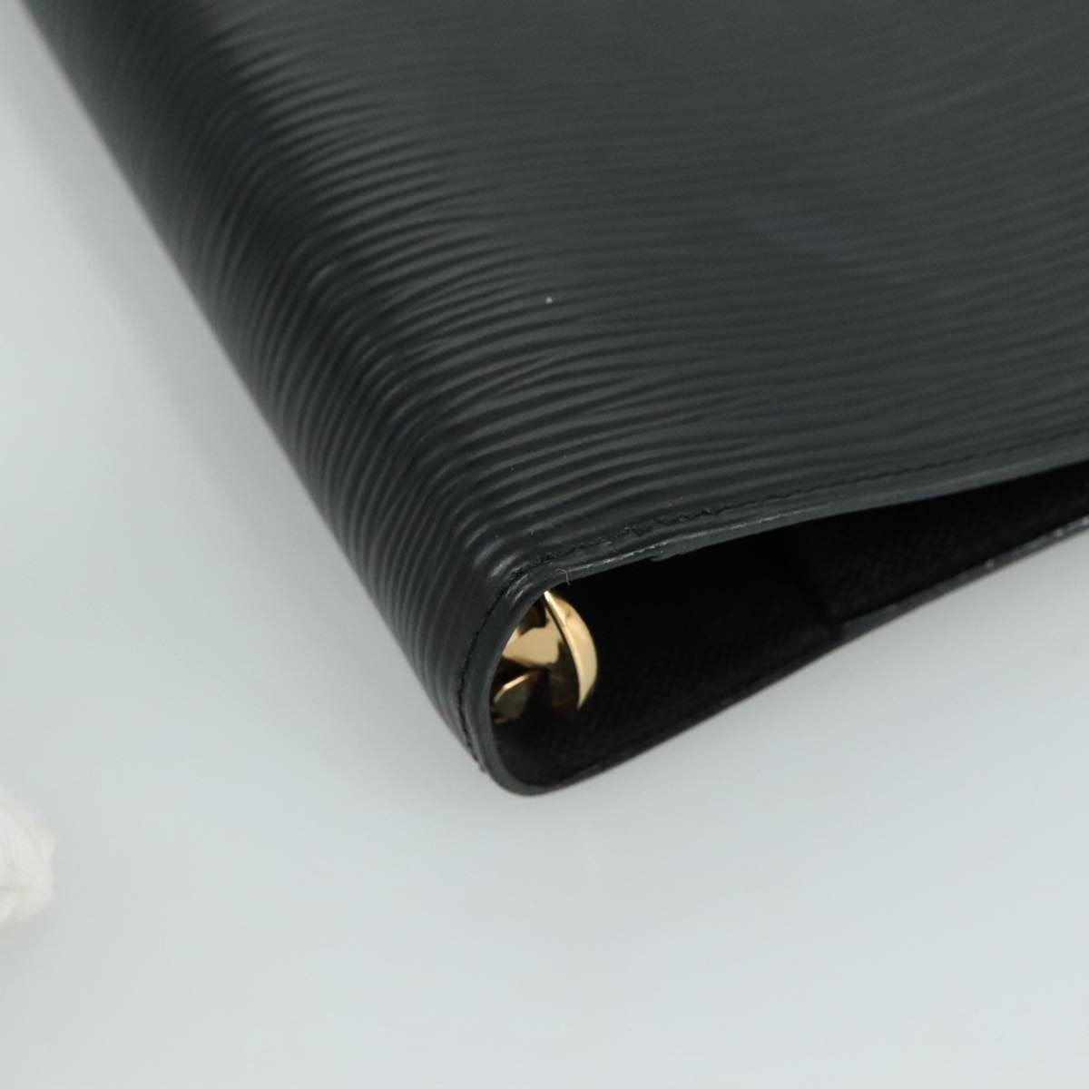 Louis Vuitton Agenda Cover Epi Leather, BLACK, LEATHER, Wallets