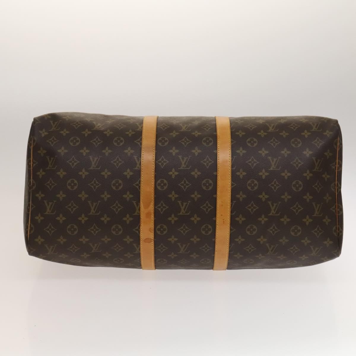 Louis Vuitton Keepall Bag Monogram Canvas, BROWN, CANVAS, Travel bag