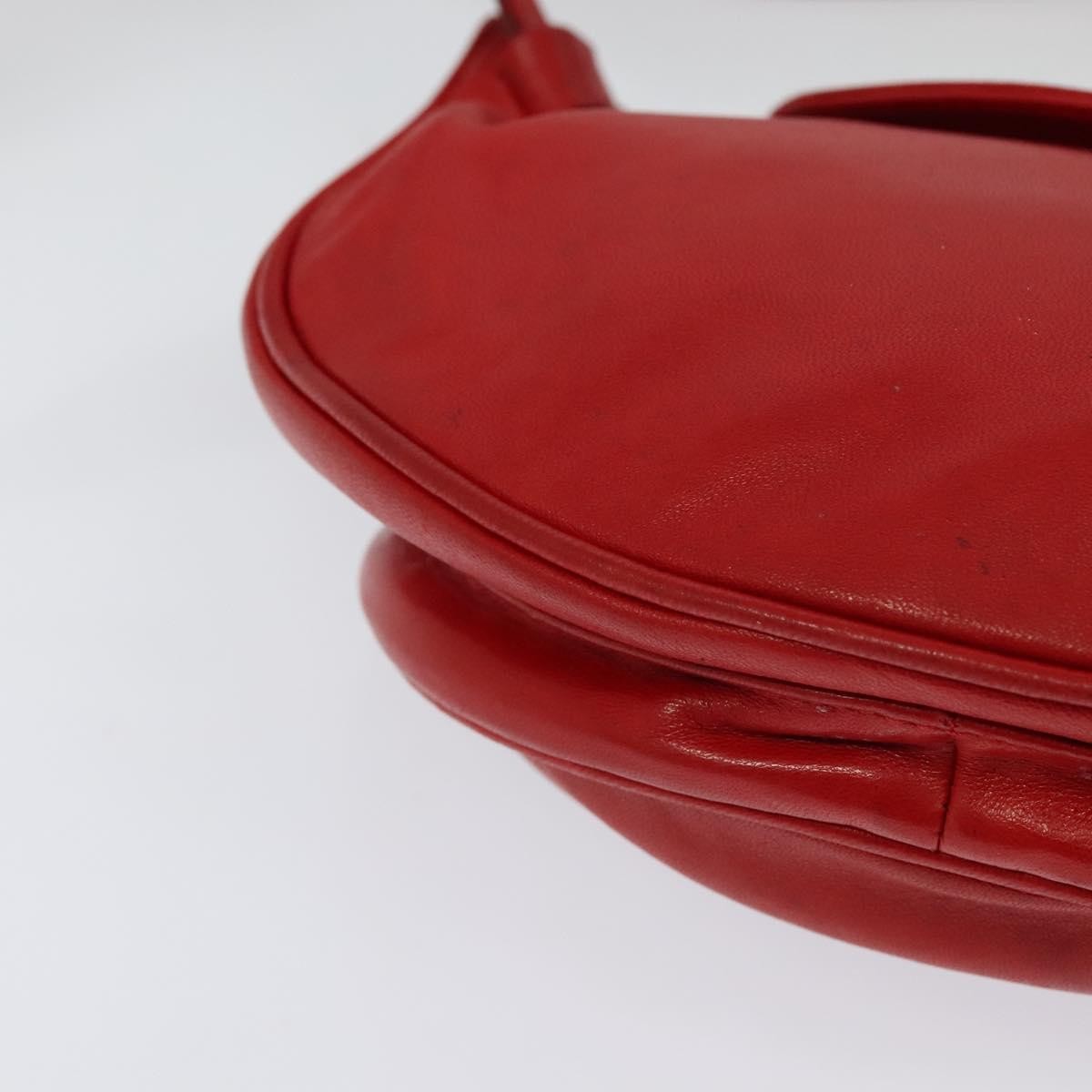 Gucci Waist Bag Leather, RED, LEATHER, Shoulder bag