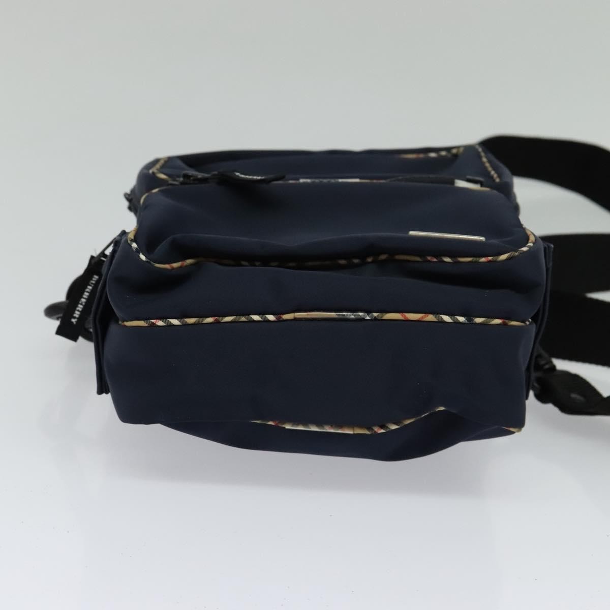 Burberry Vintage Shoulder Bag Nylon, NAVY, NYLON, Shoulder bag