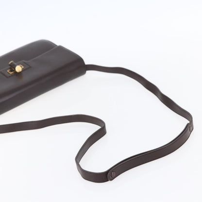 Gucci Vintage Shoulder Bag Leather, BROWN, LEATHER, Shoulder bag