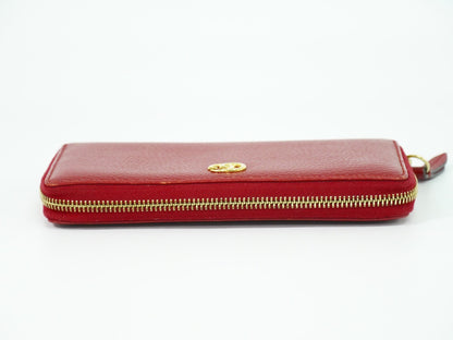 Gucci GG Marmont Zip Around Wallet Leather, RED, LEATHER, Wallets