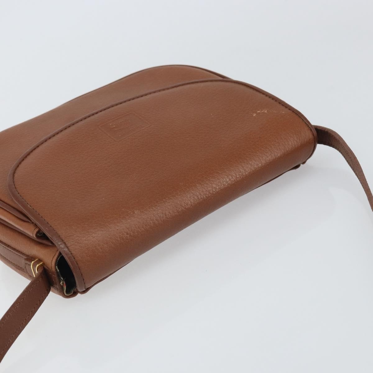 Burberry Vintage Flap Crossbody Bag Leather, BROWN, LEATHER, Shoulder bag