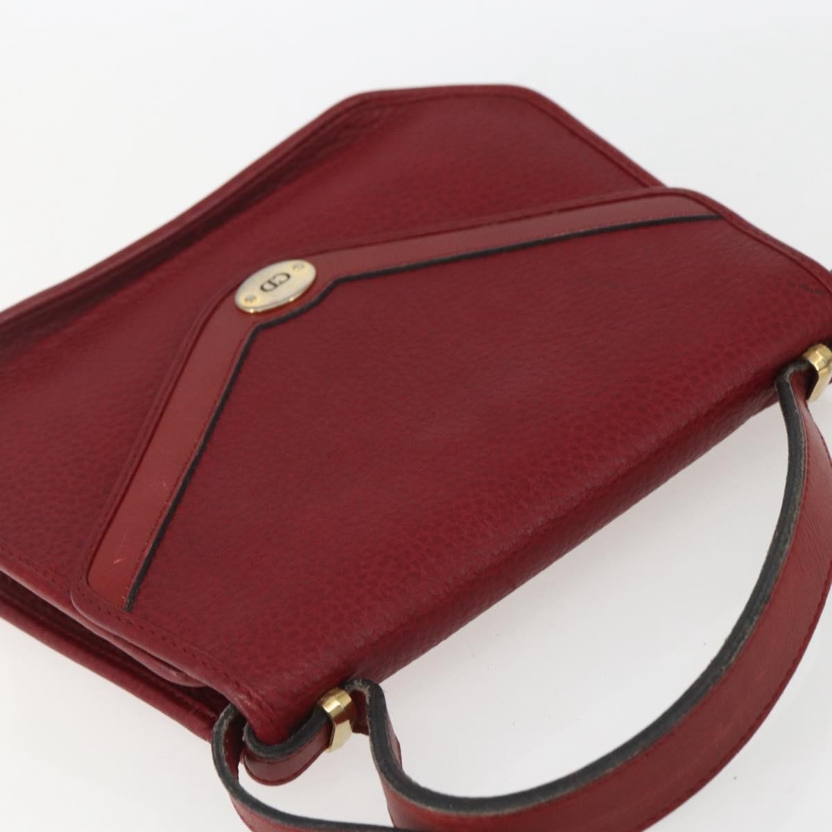 Christian Dior Vintage Handbag Leather, RED, LEATHER, Handbag
