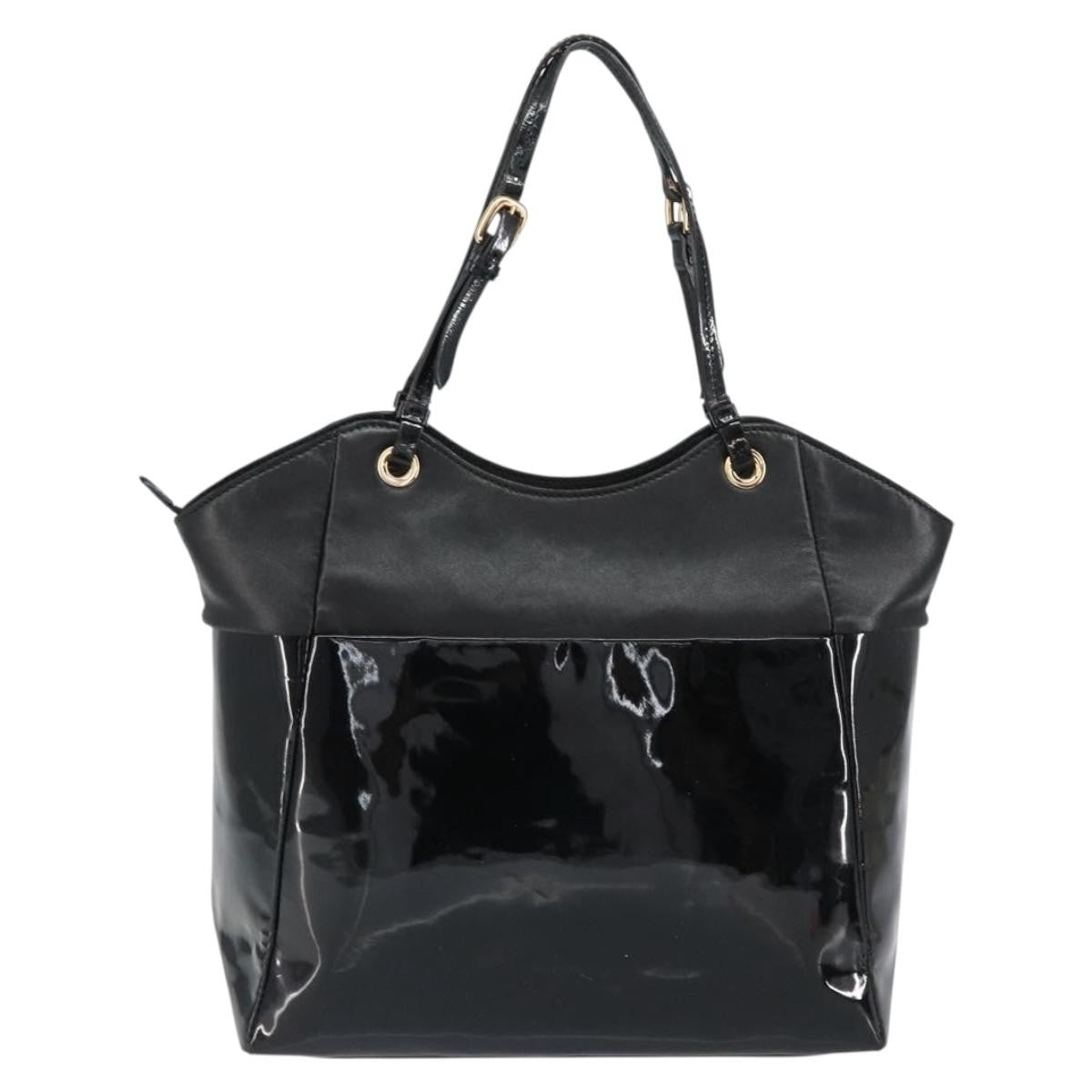 Salvatore Ferragamo Vala tote Patent Leather, BLACK, PATENT_LEATHER, Tote bag