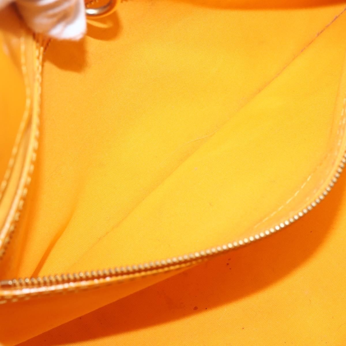 Louis Vuitton Wilshire Handbag Monogram Vernis, YELLOW, PATENT_LEATHER, Handbag