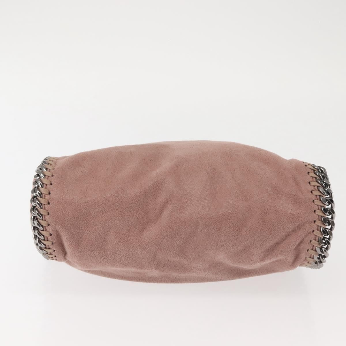 Stella McCartney Falabella Fold Over Crossbody Bag Suede, PINK, SUEDE, Crossbody bag