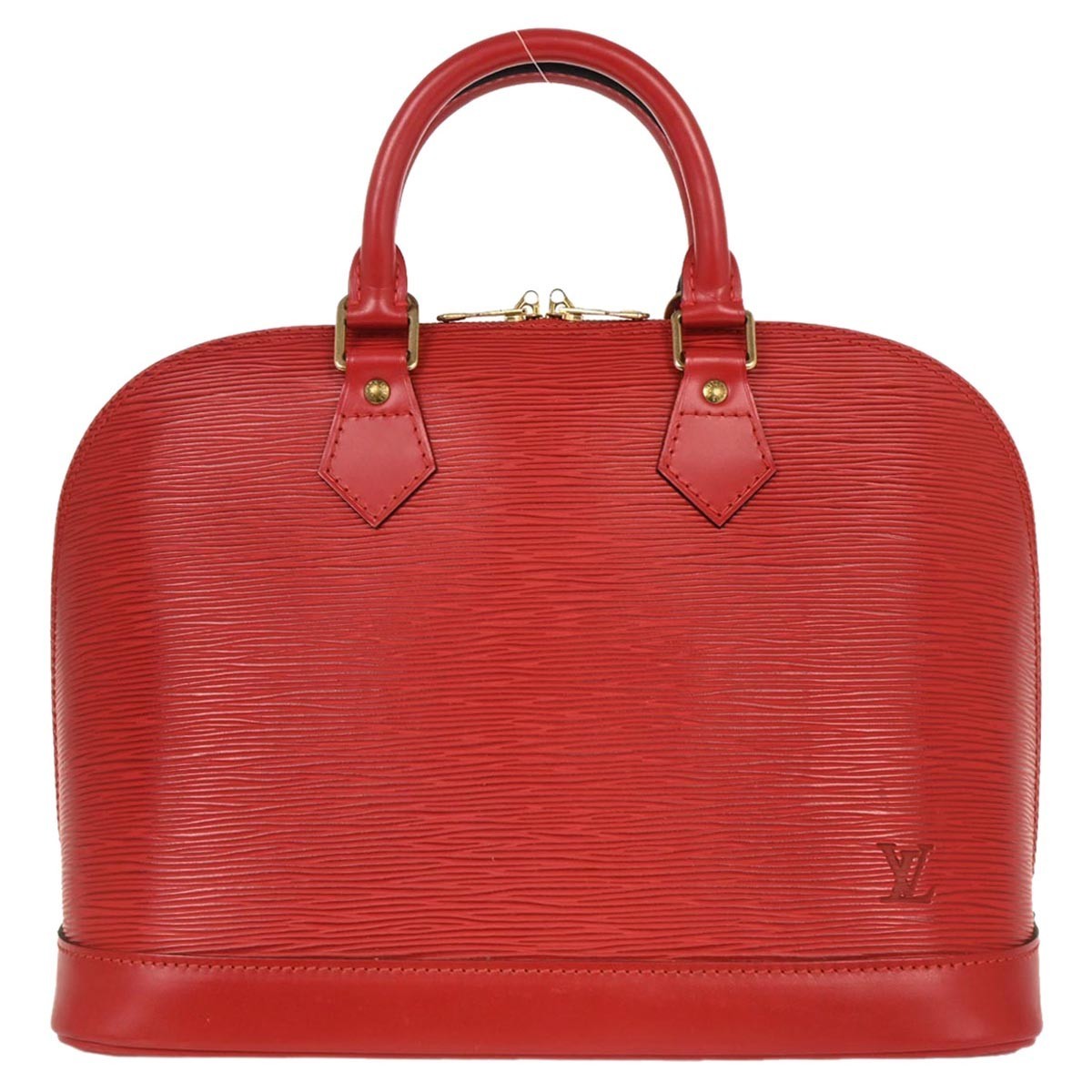 Louis Vuitton Alma Handbag Epi Leather, RED, LEATHER, Handbag