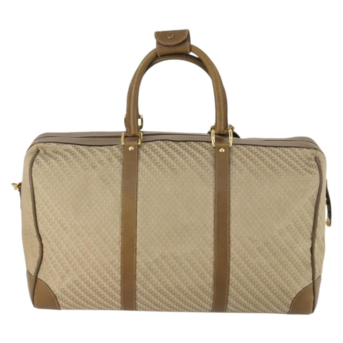 Gucci Vintage Boston Bag Canvas, BEIGE, CANVAS, Travel bag