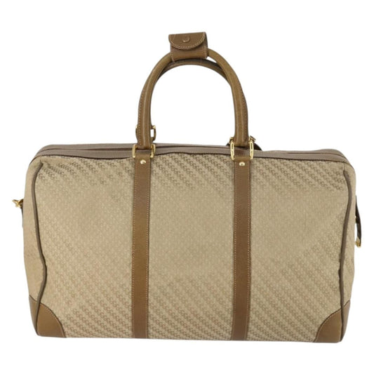 Gucci Vintage Boston Bag Canvas, BEIGE, CANVAS, Travel bag