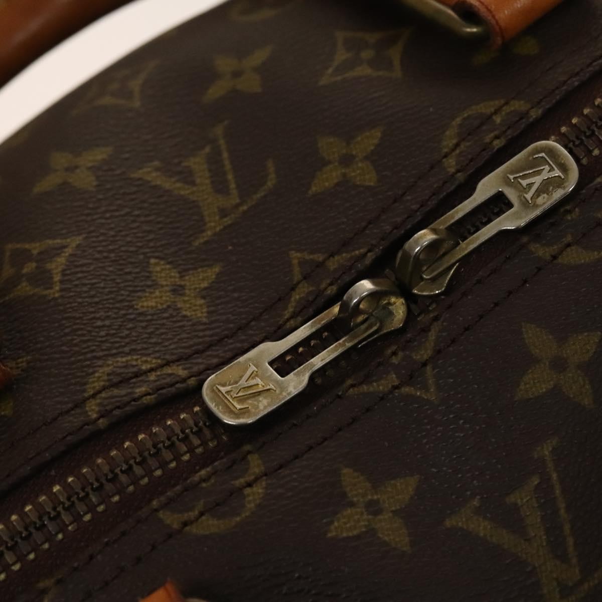 Louis Vuitton Keepall Bag Monogram Canvas, BROWN, CANVAS, Travel bag