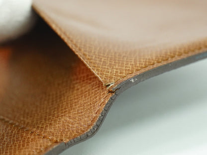Louis Vuitton Porte Tresor Etui Papiers Wallet Monogram Canvas, BROWN, CANVAS, Card Holders