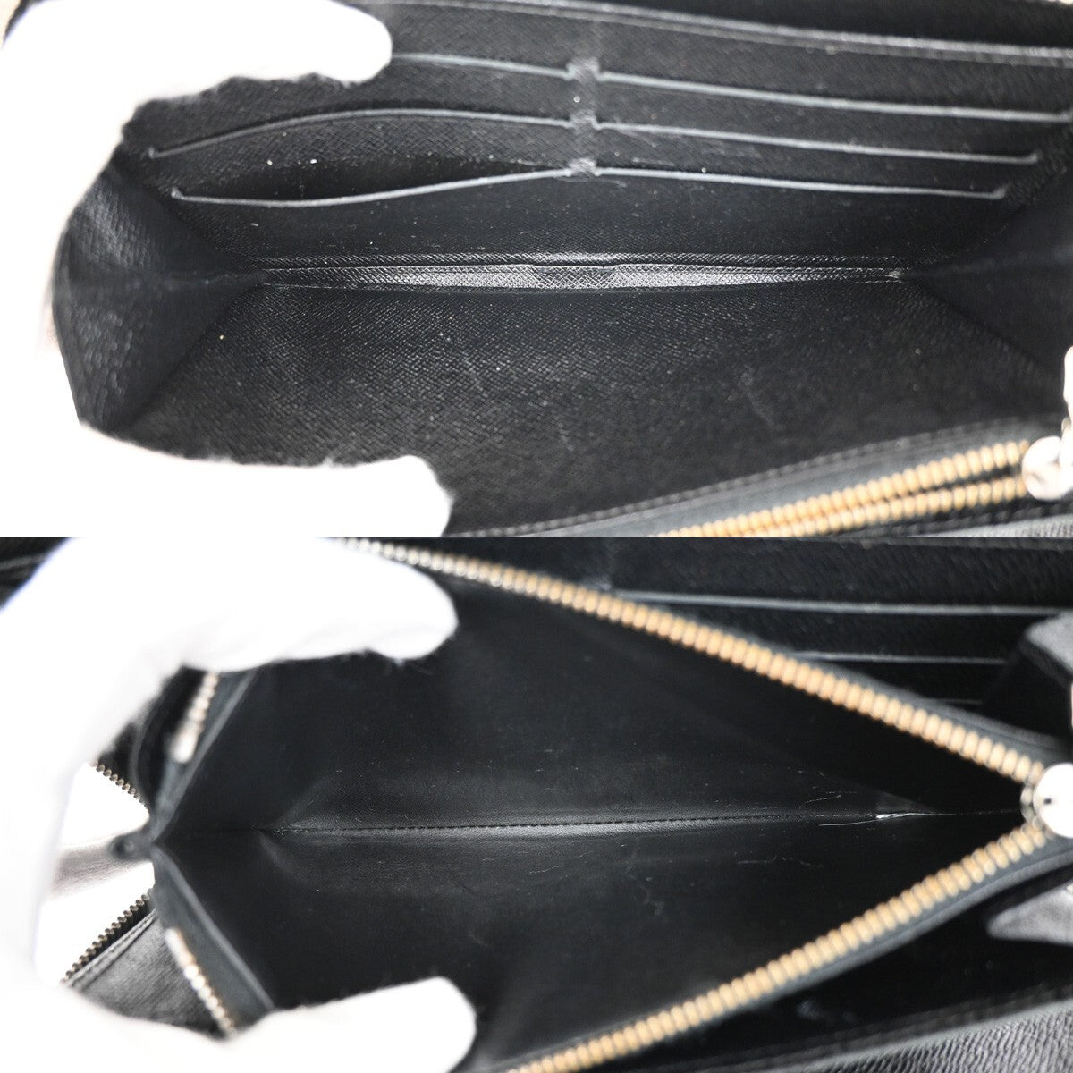 Louis Vuitton Zippy Organizer Epi Leather, BLACK, LEATHER, Wallets