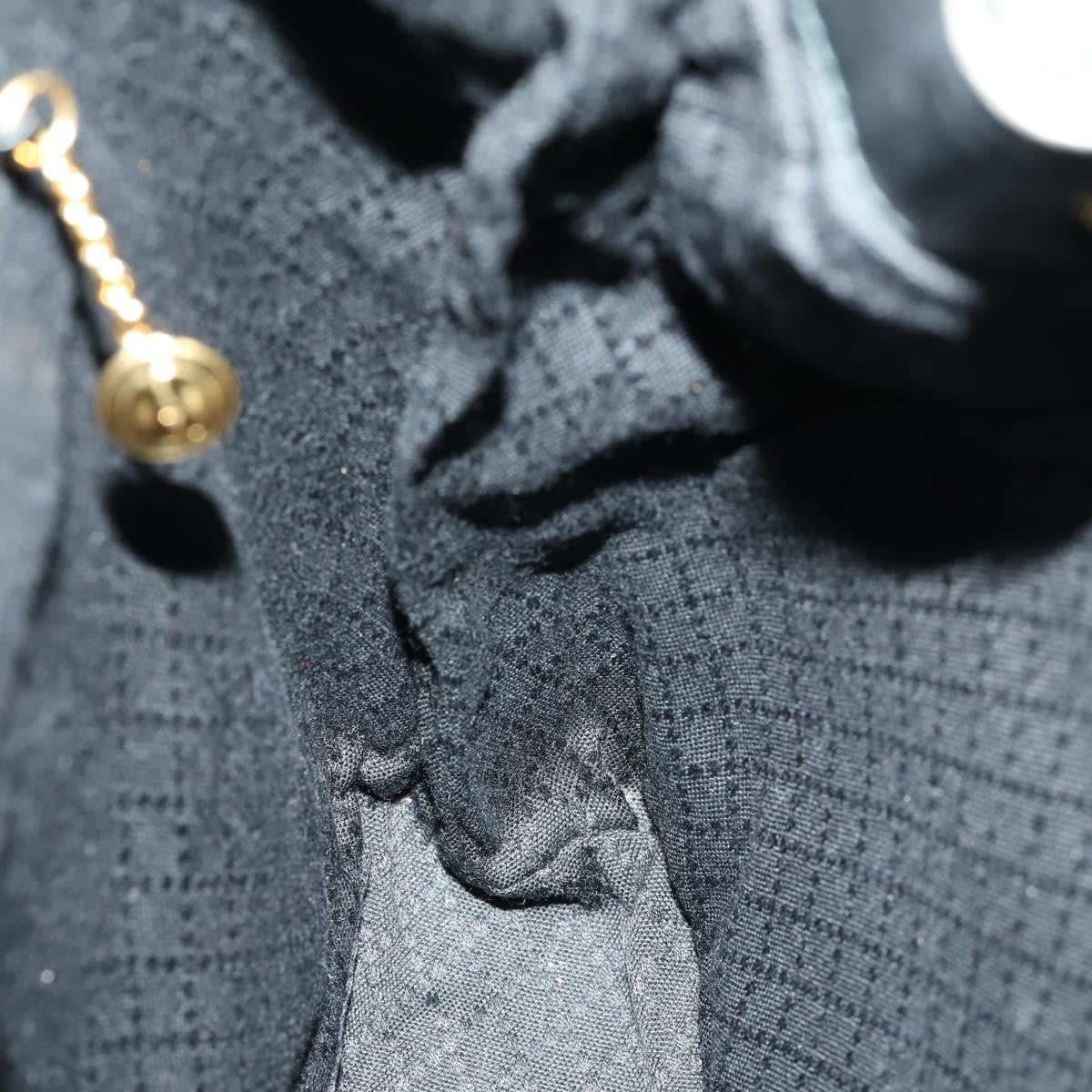 Gucci Vintage Bamboo Backpack Leather, BLACK, LEATHER, Backpack