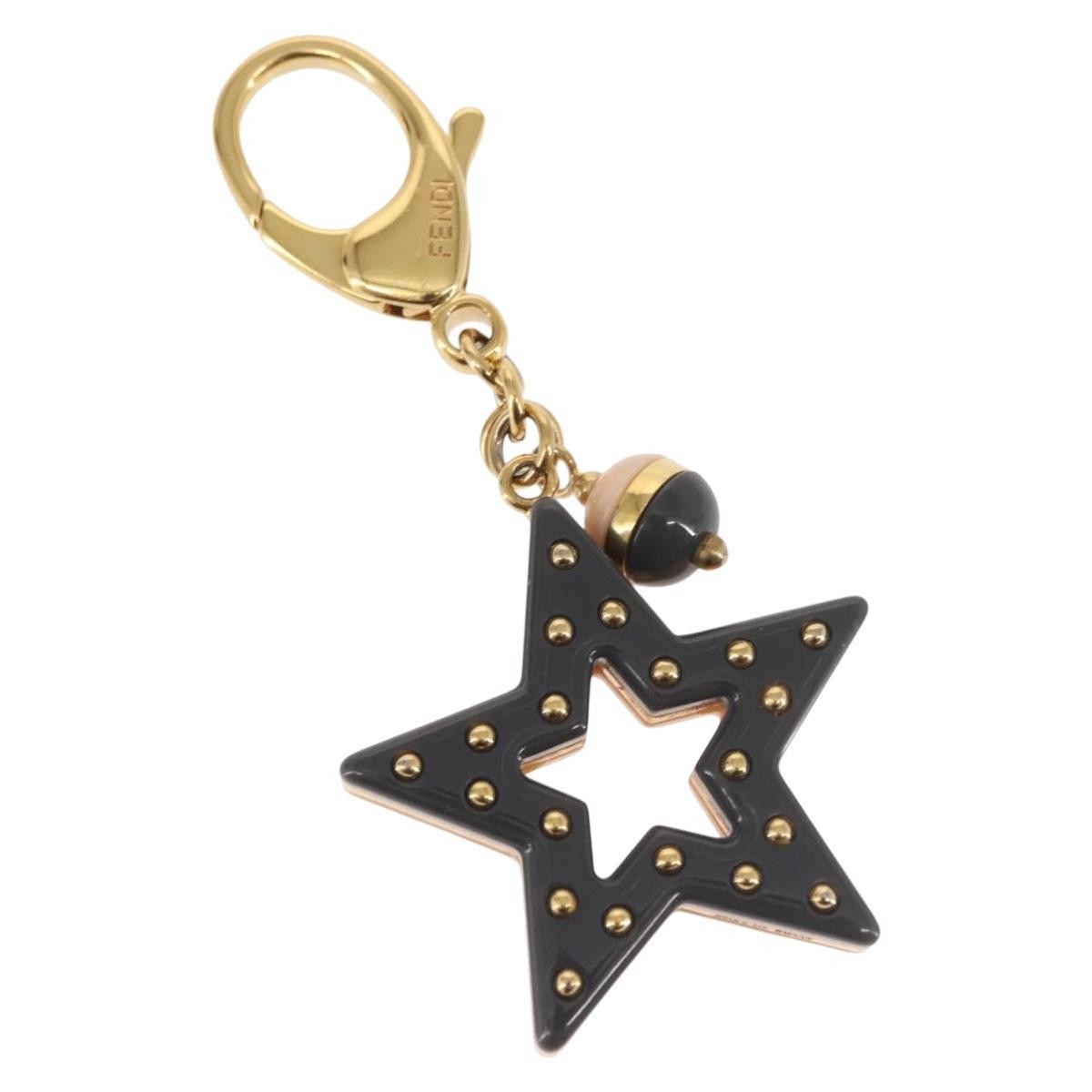 Fendi Star Bag charm Metal, GOLD, METAL, Charms and Keychains