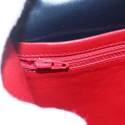 Celine Clutch Bag Leather, NAVY, LEATHER, Clutche & pouche