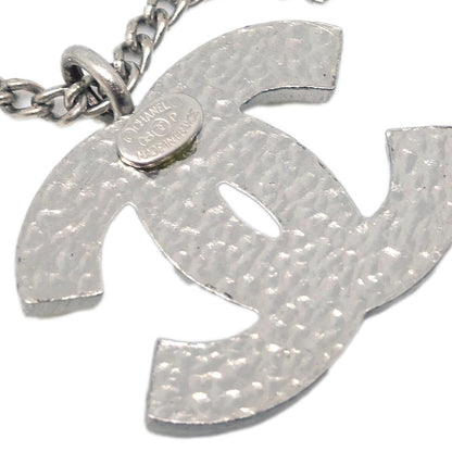 Chanel CC Logo Pendant Necklace Metal, SILVER, SILVER_PLATED, Necklace