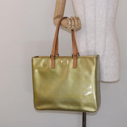 Louis Vuitton Columbus Handbag Monogram Vernis, BEIGE, PATENT_LEATHER, Tote bag