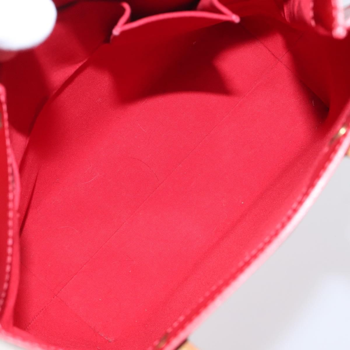 Louis Vuitton Reade Handbag Monogram Vernis, Red, Patent Leather, Handbag