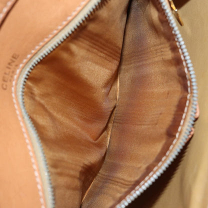 Celine Vintage Macadam Shoulder Bag Canvas, BEIGE, CANVAS, Shoulder bag